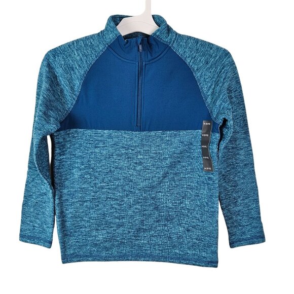 All In Motion Kids' Blue 1/4-Zip Pullover Sweatshirt Size Medium (8/10) Casual - Picture 1 of 10